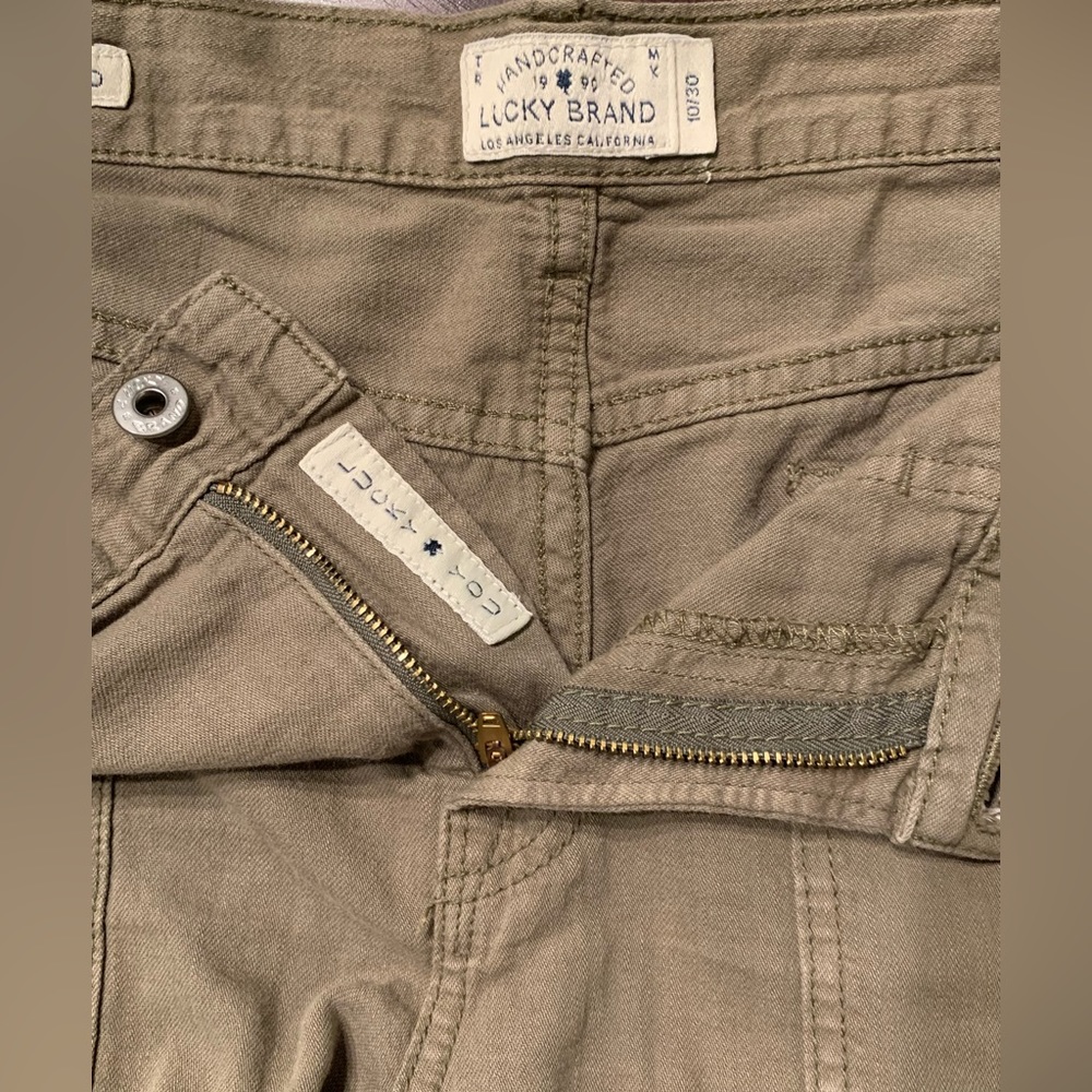 Lucky Brand🍀 Sienna Slim Boyfriend pants, olive green, size 10/30.
